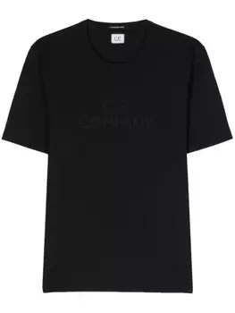 C.P. Company футболка с вышитым логотипом, черный