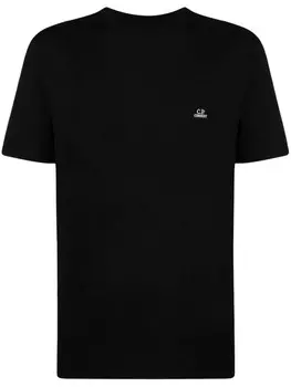 C.P. Company футболка с вышитым логотипом, черный