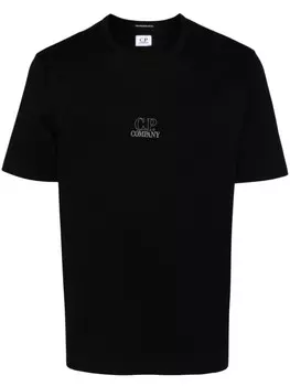 C.P. Company футболка с вышитым логотипом, черный