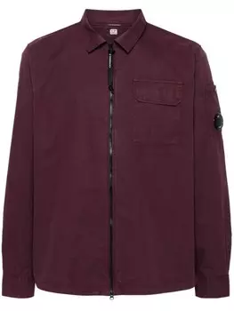 C.P. Company габардиновая верхняя рубашка, фиолетовый