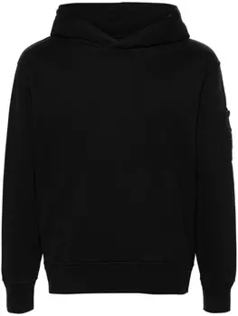 C.P. Company худи Diagonal Fleece, черный