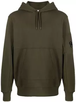 C.P. Company худи Diagonal Raised, зеленый