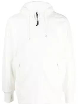 C.P. Company худи на молнии с линзами, белый