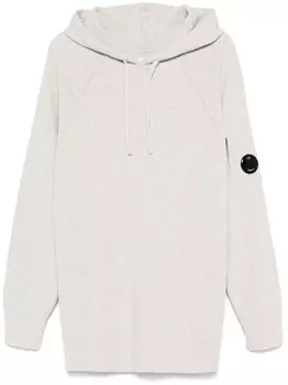 C.P. Company худи с декором Lens, серый