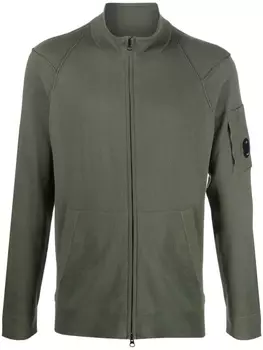 C.P. Company кардиган на молнии, зеленый