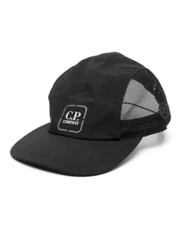 C.P. Company кепка с сетчатой вставкой и логотипом, черный