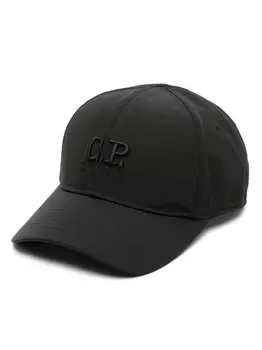 C.P. Company кепка с вышитым логотипом, черный