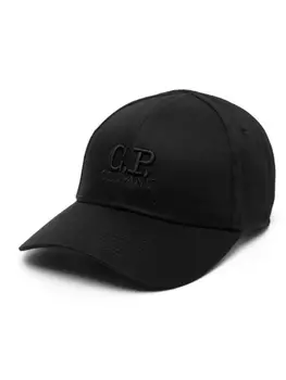 C.P. Company кепка с вышитым логотипом, черный