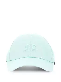 C.P. Company Kids бейсболка с вышитым логотипом, синий