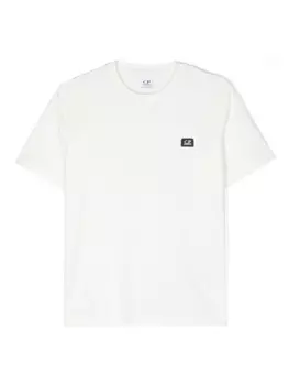 C.P. Company Kids футболка с логотипом, нейтральный цвет