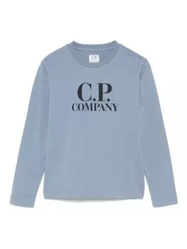 C.P. Company Kids футболка с логотипом, синий