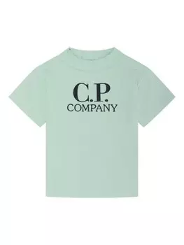 C.P. Company Kids футболка с логотипом, зеленый