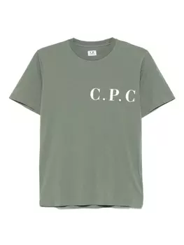 C.P. Company Kids футболка с логотипом, зеленый