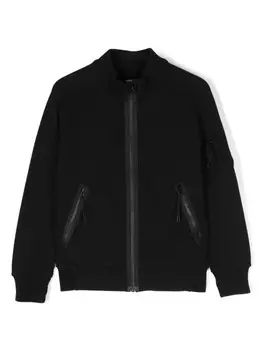 C.P. Company Kids хлопковая толстовка, черный