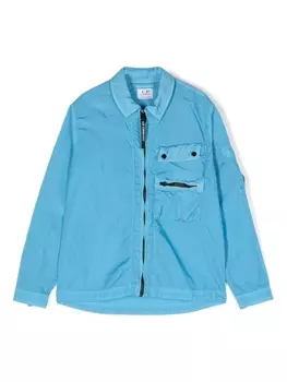 C.P. Company Kids куртка с декором Lens, синий