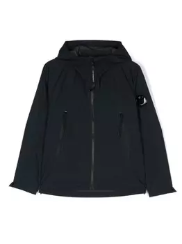 C.P. Company Kids непромокаемая куртка с капюшоном, синий