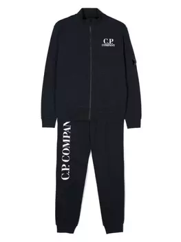 C.P. Company Kids спортивный костюм с декором Lens, синий