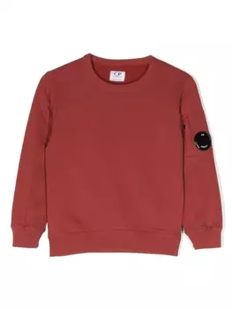 C.P. Company Kids толстовка с декором Lens, красный