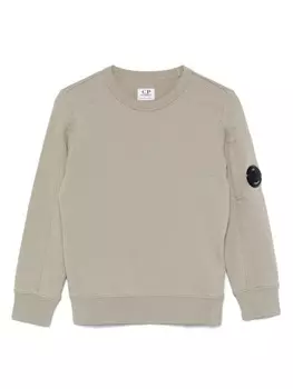 C.P. Company Kids толстовка с декором еLens, зеленый