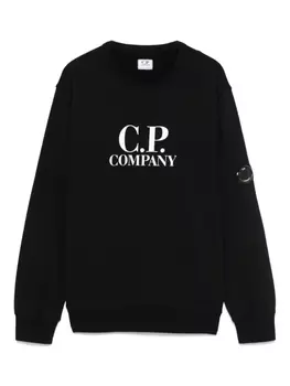 C.P. Company Kids толстовка с логотипом, черный