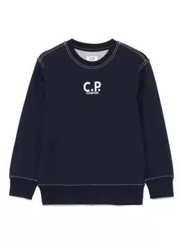 C.P. Company Kids толстовка с логотипом, синий