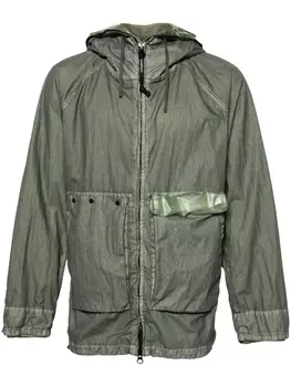 C.P. Company куртка 50 Fili Gum с декором Goggle, зеленый