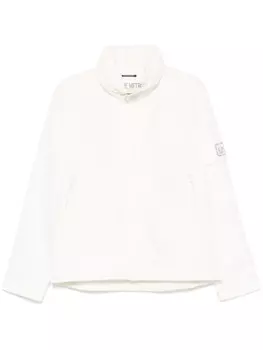 C.P. Company куртка с капюшоном и нашивкой-логотипом, белый