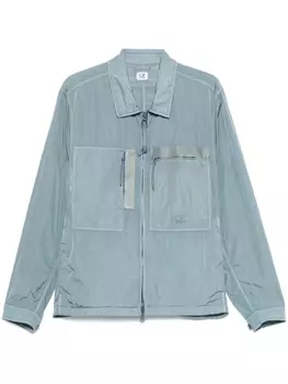 C.P. Company куртка с вышитым логотипом, синий