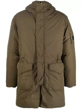 C.P. Company пуховик Flatt, зеленый
