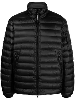 C.P. Company пуховик с декором Lens, черный