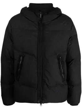 C.P. Company пуховик с линзами на капюшоне, черный