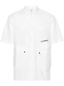 C.P. Company рубашка с карманами, белый