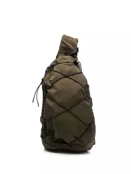 C.P. Company рюкзак Nylon B с лямкой через плечо, зеленый