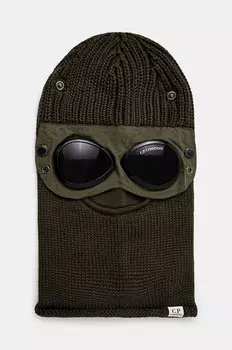 C.P. Company Шерстяная балаклава Company Ski Mask, зеленый