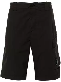 C.P. Company шорты 50 Fili с декором Lens, черный
