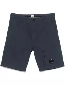 C.P. Company шорты карго с декором Lens, синий