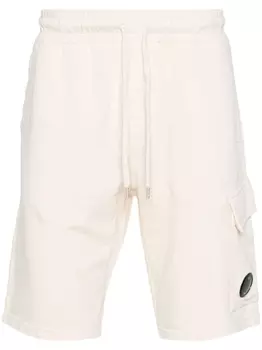 C.P. Company шорты с декором Lens, нейтральный цвет