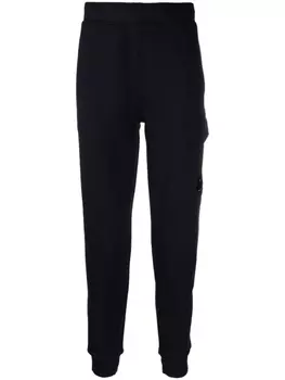 C.P. Company спортивные брюки с декором Lens, синий