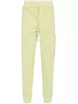 C.P. Company спортивные брюки с декором Lens, зеленый