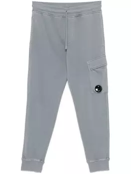 C.P. Company спортивные брюки с декором Lens, синий