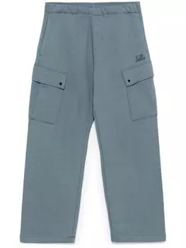 C.P. Company спортивные брюки с вышитым логотипом, серый