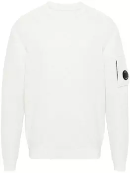 C.P. Company свитер с декором Lens, белый