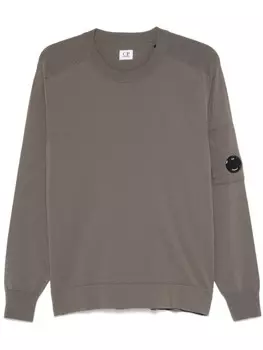 C.P. Company свитер с декором Lens, зеленый