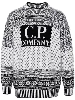 C.P. Company свитер с логотипом, черный