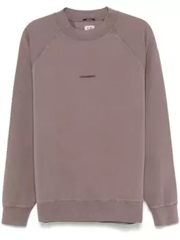 C.P. Company толстовка с вышитым логотипом, фиолетовый