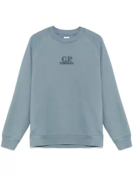 C.P. Company толстовка с вышитым логотипом, зеленый