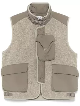 C.P. Company жилет из шерпы, зеленый