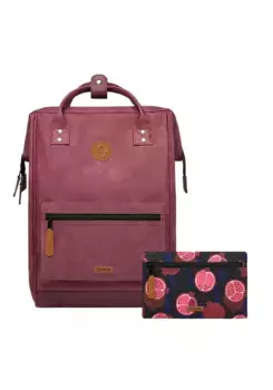 CABAIA рюкзак "Adventurer L Nubuck", веганский городской рюкзак со сменными передними карманами, бордовый