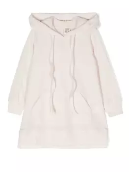 Caffe' D'Orzo длинное платье с капюшоном, нейтральный цвет