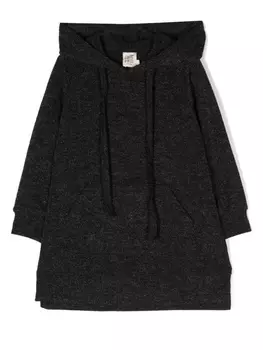 Caffe' D'Orzo длинный топ с капюшоном, серый